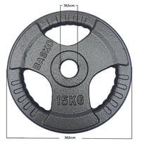 Basko Fitness - Discos Olimpicos Acero Par 15 Kg
