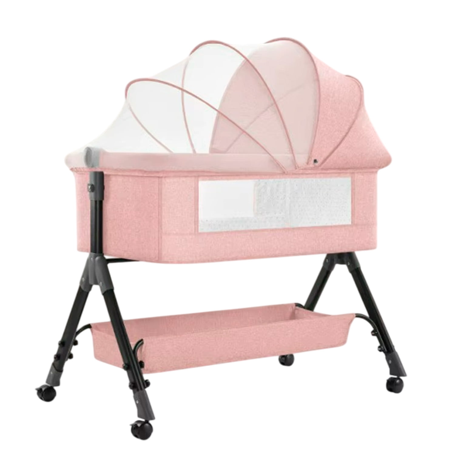 Mundo Online - Cuna Colecho Moises Bebe Altura Regulable Safe&soft Rosado