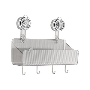 Magideal - Estante De Almacenamiento Para Baño Con Ventosa, Estante De Ducha Multiusos, Elegante Organizador De Ducha, Estante De Inodoro Para Lavandería, Granja Claro 295X17Cm