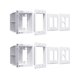 thumbnail image 1 of Caja de Empalme Magaliyo de 2 Ranuras Empotrada para TV de Montaje en Pared, 1 of 7