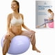thumbnail image 1 of Pelota de embarazo ProBody Pilates de 55 cm, color lila con libro, 1 of 8