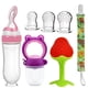thumbnail image 3 of Complete 7-Piece Silicone Baby Feeding and Teething Set with Strawberry Teether - Easy to Use and Clean, Fast Delivery, 3 of 4