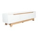 thumbnail image 2 of Rack TV 80" Woodall 2 Puertas 1 Cajon Blanco Y Fresno, 2 of 3