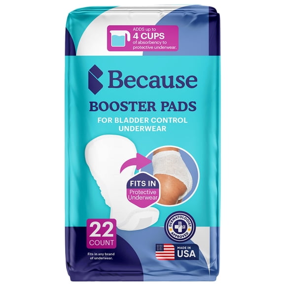 Almohadillas de refuerzo Because Premium Incontinence, 22 unidades