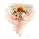 thumbnail image 1 of Ramo De Flores De Ganchillo Ya Hecho Para Aniversario, Regalo Del Día De San Valentín, Café, Flor Rosa, 1 of 5
