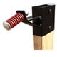 thumbnail image 1 of 2x4 Hanger de objetivo | Base de soporte de objetivo | Post de acero de altura ajustable | Adaptador de conversión de objetivos (negro), 1 of 3