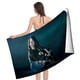 thumbnail image 4 of Billie Eilish Toalla de playa de secado rápido con diseño temático, regalo para mujeres y niñas, ideal para cumpleaños, fans, amantes de la música, uso en la playa o al aire libre,78*160cm, 4 of 6