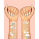 thumbnail image 3 of Tatuajes temporales xo, Fetti Rainbow 46 estilos con purpurina, 3 of 6