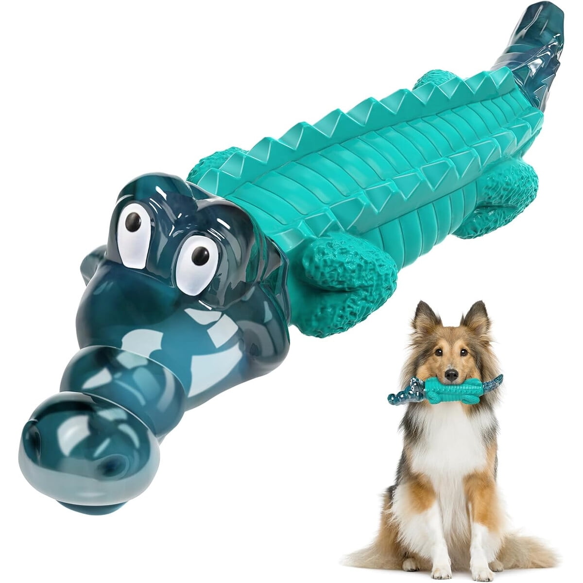 Juguete Para Perro Jeefome Cocodrilo Resistente Para Masticadores Fuertes Grande
