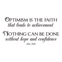 Rienda Libre Graphics - Decomural Optimism Is The Faith Helen Keller Ws-44089