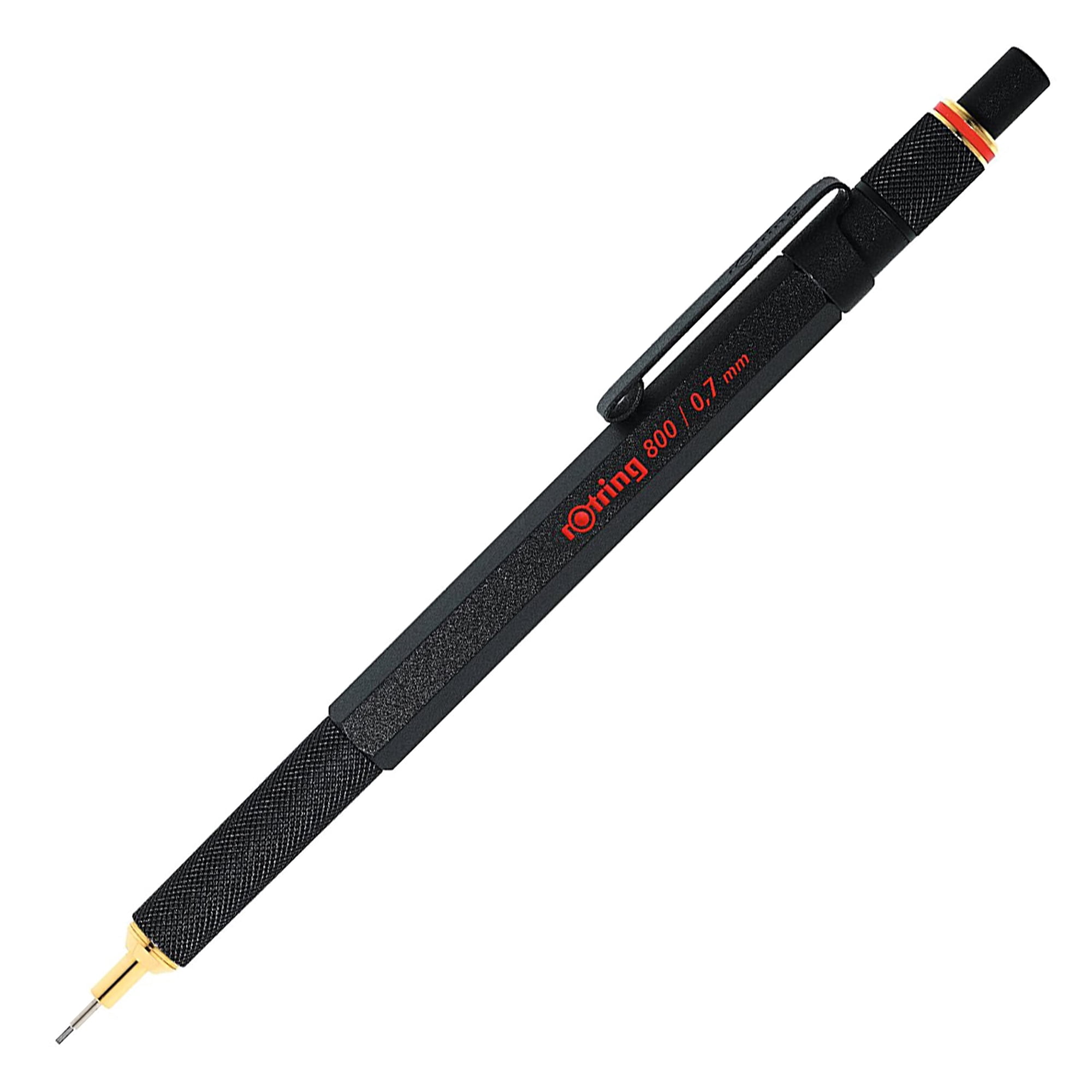 Lápiz mecánico Rotring 800 de 0,7 mm con goma de borrar, color