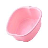 Ioensy - Bañera De Pie Grande De Plástico Portátil Para Baño De Pies Lavabo De Spa Para Uñas De Los Pies Y Tobillos Rosa