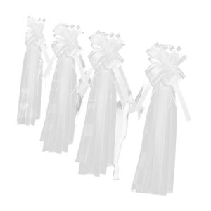 Bothyi - 4 Lazos De Tul Para Bancos De Boda, Lazos Para Sillas Hechos A Mano Para La Ceremonia Y Recepción Del Día De La Madre