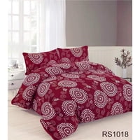 Aladdins Shop - Cobertor De Invierno De Plush Y Chiporro 2 Plazas Burdeo Diseños