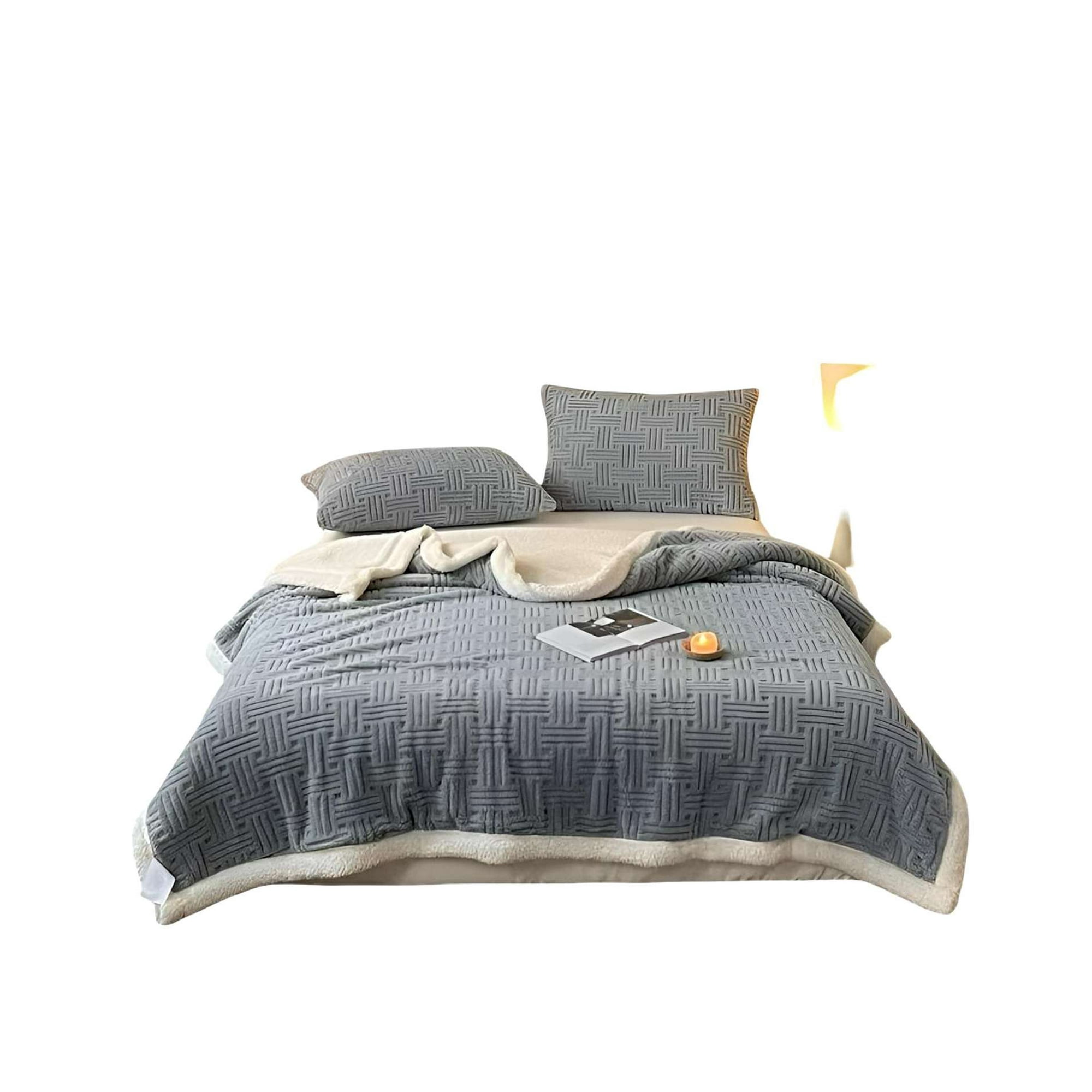 Parati - Frazada Con Chiporro De Invierno 2 Plaza Azul