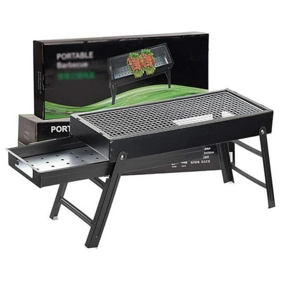 Parrilla a Carbón Plegable Barbacoa BBQ Asados Portátil