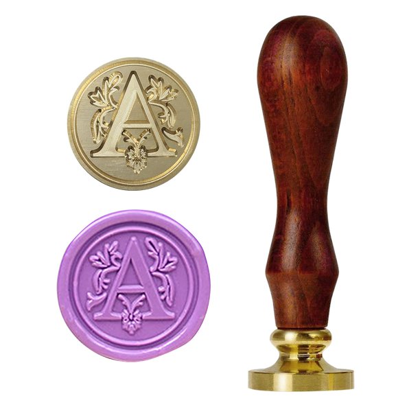 1pc Vintage Retro Letter A-M Wax Seal Stamp - Perfect for Personalizing Envelopes and Packages