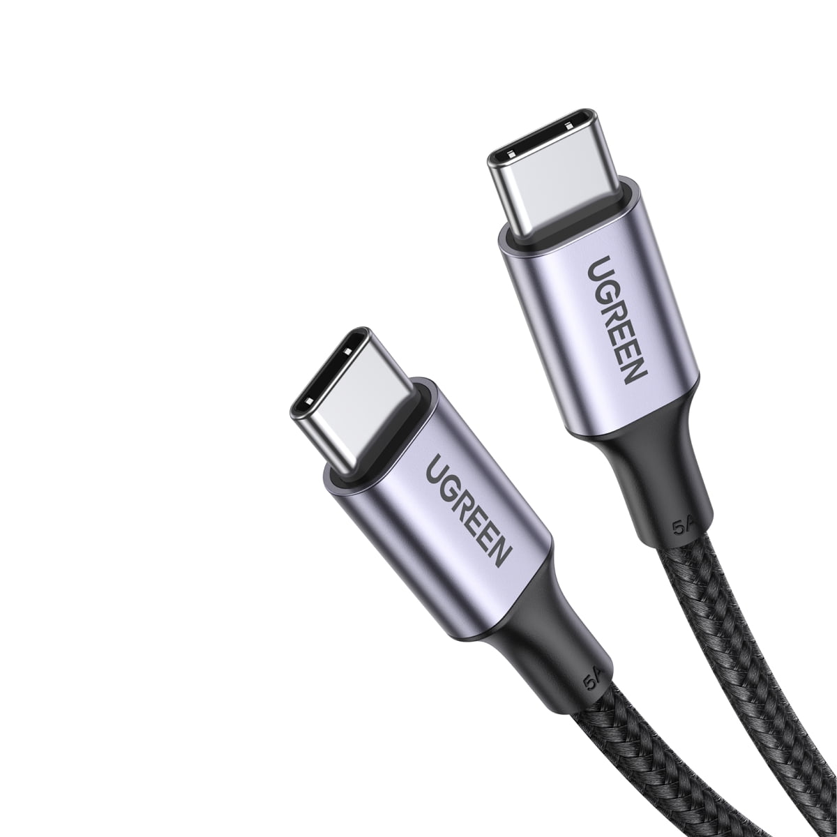 Ugreen Cable De Datos Usb-c 2.0 A Usb- C 2.0 5a 3m Gris