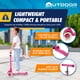 thumbnail image 5 of Patinete para niños Outdoor Cruiser de 3 ruedas con inclinarse para conducir, color rosa, 5 of 6