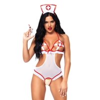 Disfraz De Lencería Leg Avenue Naughty Nurse, Talla Adulto