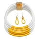 thumbnail image 5 of Joyas Africanas Collar Dispositivos Gargantilla Para Aniversario Nupcial Boda Fiesta Blanco, 5 of 5