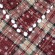 thumbnail image 3 of REGALWOVEN Juego de 2 Fundas de Cojín Decorativas de Copo de Nieve a Cuadros Festivos Tartan Escocés Funda de Cojín Rojo Pompones Cuadrícula 18' x 18', 3 of 6