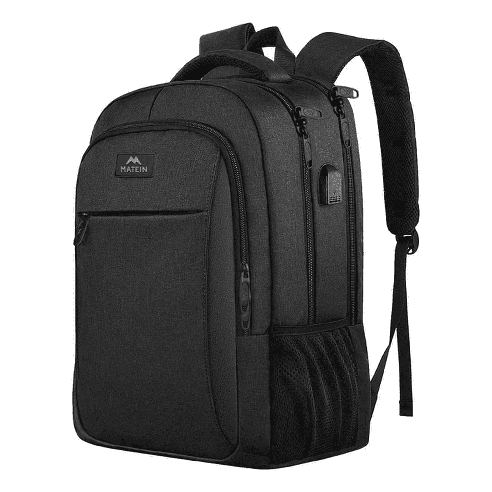 Genérico - Mochila De Viaje Para Notebook 15.6 Pulgadas Antirrobo E Impermeable Matein 1007 Negro