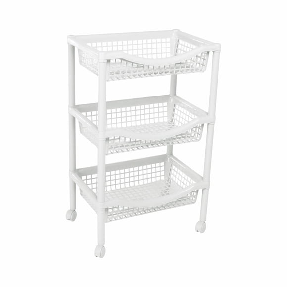 Canasta movil rectangular Rimax Ruedas No 1.2 kg Blanco