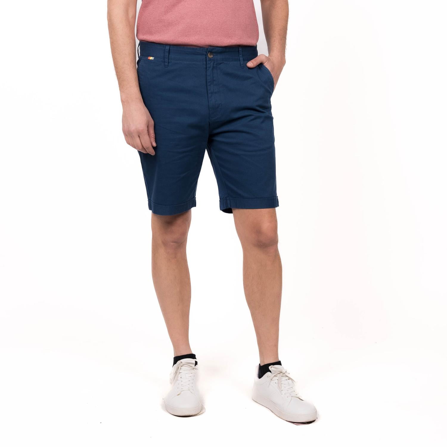 Truval - Bermuda Frente Plano Azul L