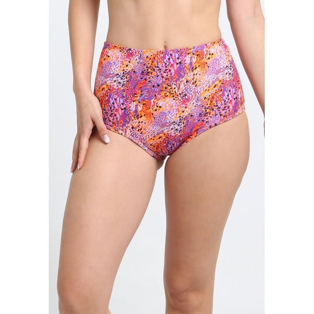 Bikini calzón pin up tanga estampado naranja Talla M