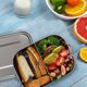 thumbnail image 2 of Fiambrera Bento de acero inoxidable para adultos, recipiente para refrigerios, doble protección contra fugas, compartimentos ajustables (1400 ml), 2 of 7