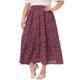 thumbnail image 1 of Faldas de Talla Grande para Mujeres de Agnes Orinda, Cintura Elástica, Capas Fluidas, Maxi de Verano 4X Negro, 1 of 8
