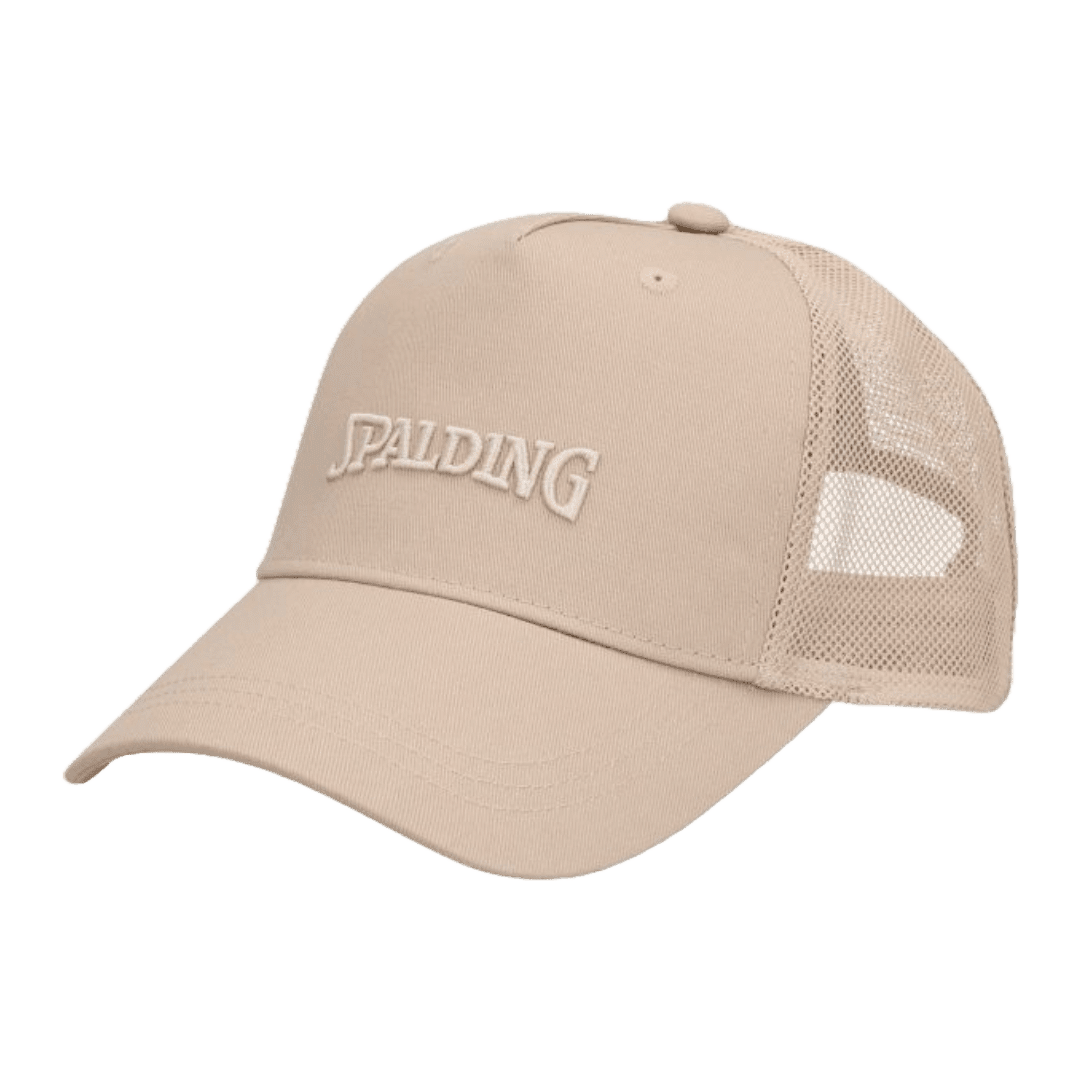 Sportzone - Gorra Jockey De Camionero Spalding Beige | Spacapc005 - Talla 00