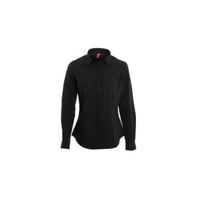 Jayson - Blusa Trevira Boton Cuello Negro Xl