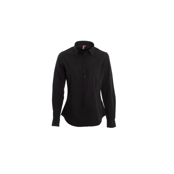 Blusa Trevira Boton Cuello negro 3XL