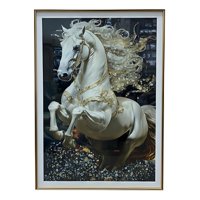 Genérico - Cuadro Decorativo Escena Caballo Majestuoso Adorno Jhn
