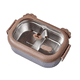 thumbnail image 1 of 1pc, Bear Stainless Steel Lunch Box - Divided Bento Box for Students, Office Workers, and Outdoor Adventurers - Keeps Food Fresh and Organized with Lid, 1 of 2