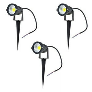 Hb Led - Pack 3 Foco Led Estaca Jardín 7W Cálido