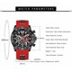 thumbnail image 5 of Reloj AIMES para hombre, deportivo, militar, impermeable, cronógrafo rojo, 5 of 7