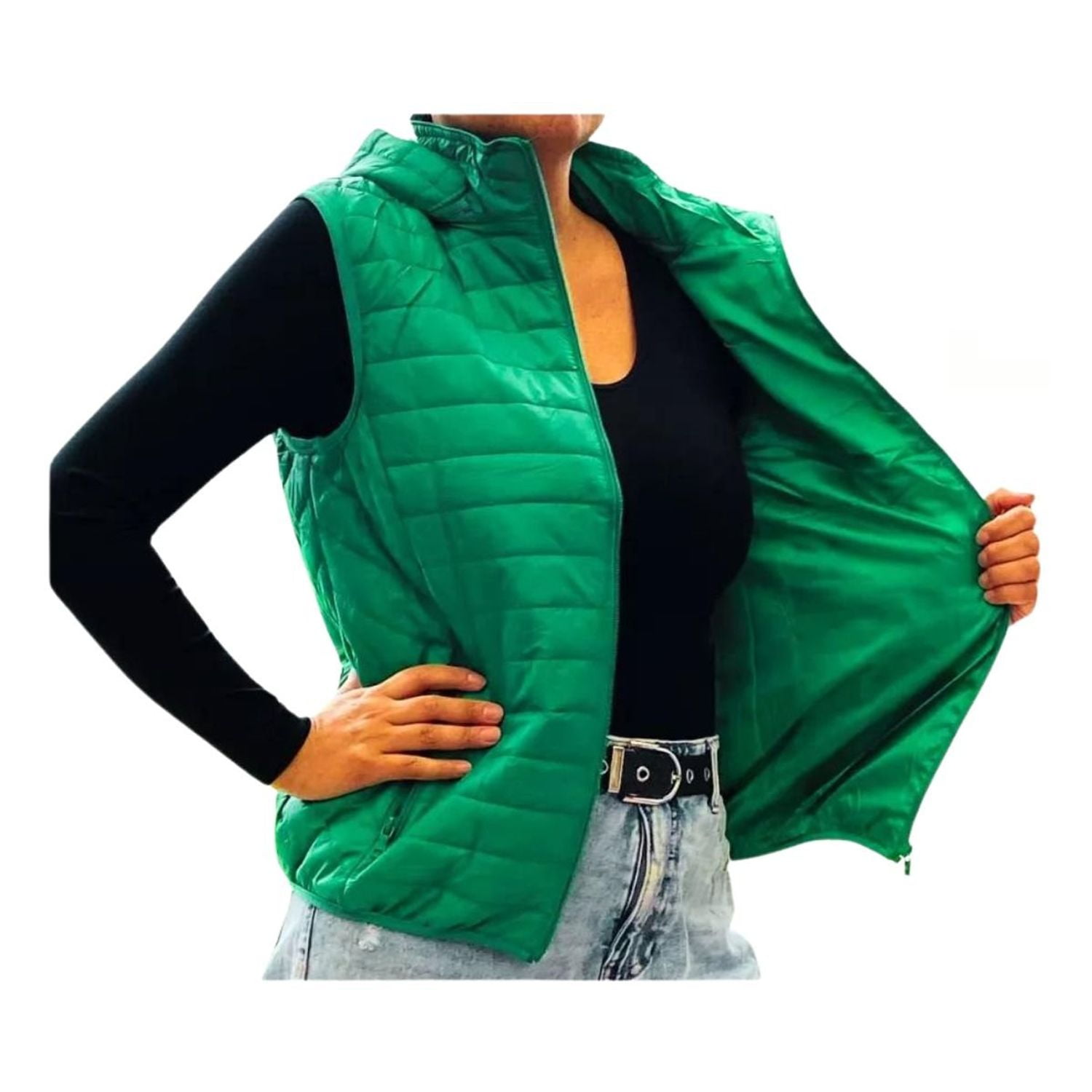 Likeshop - Parka Sin Mangas Chaqueta Mujer Colores H62