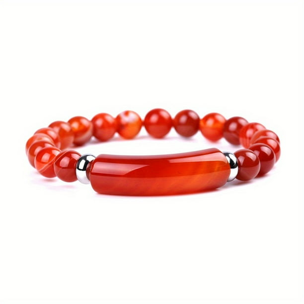 1pc Healing Stone Bracelet Natural Gemstone Crystal Rough Bracelet