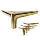 thumbnail image 1 of 4 Pulgadas Cepilladas Piernas De Muebles De Oro Piernas Para Muebles Conjunto De 4 Muebles Modernos Pies Piernas De Mesa De Metal Para El Gabinete Sofá Sofá Silla Cama Vestidor Armario Asce, 1 of 3