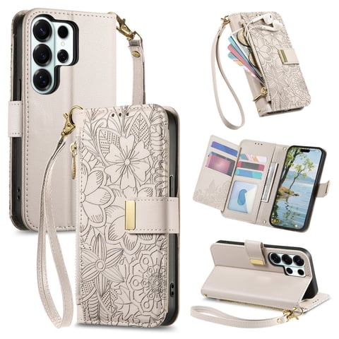 Funda Foxdock Cartera De Piel Sintética Para Foxdock Samsung Galaxy S26 Ultra – Resistente A Golpes, Rfid – Blanco