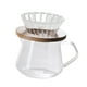 thumbnail image 2 of 1pc 300ml/600ml Verter sobre cafetera reutilizable con Anti-escaldado Portátil Cafetera de elaboración manual, 2 of 5