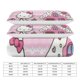 thumbnail image 5 of Hello Kitty Dessert House Bedding Set for Girls Kids Teen Tween Ultra Soft Microfiber Comforter Set Twin Size with 3-Pieces Comforters Bed Sets Bedroom Decor Bed Sheets, 5 of 5