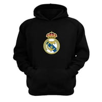 Genérico - Polerón Canguro Real Madrid Negro Talla Xs Unisex
