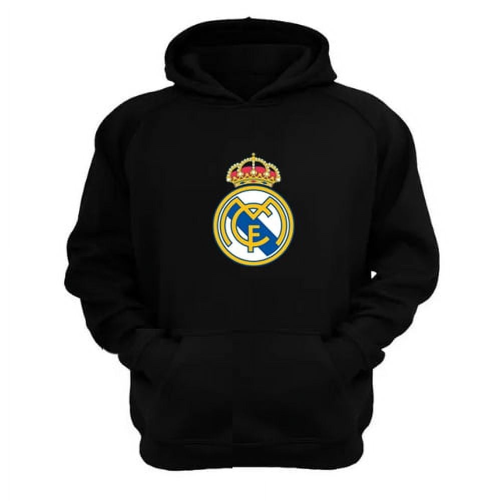Genérico - Polerón Canguro Real Madrid Negro Talla Xs Unisex