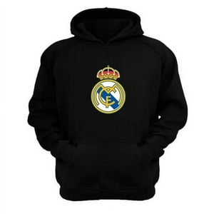 Genérico - Polerón Canguro Real Madrid Negro Talla Xs Unisex