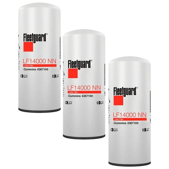 Filtro de aceite Fleetguard LF14000NN (actualización del LF9080), paquete de 3