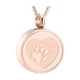 thumbnail image 1 of Collar De Urna De Joyería De Cremación De Cenizas De Mascotas, Superficie Pulida De Oro Rosa, 1 of 3